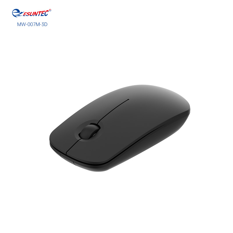 MW-007M-3D-Black Promotion Gifts Mouse Big Size Private Mould 2.4G & BT Wireless Computer Mouse New Factory Design Office Mouse